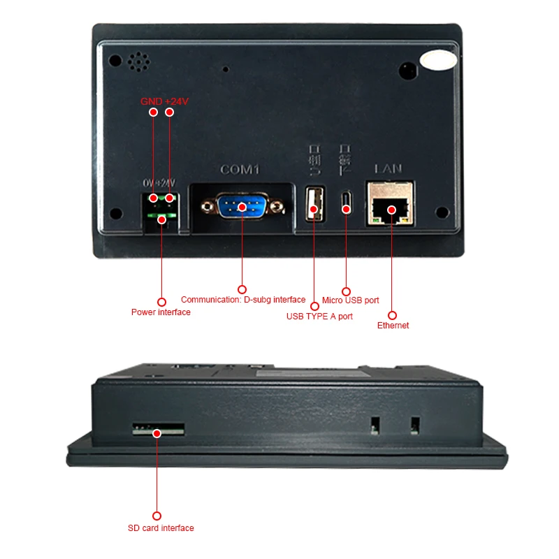 OSM 4.3 inch TFT LCD Display Touch Screen  RS485/232 Communication Ethernet DC19--30V HMI with software for Industrial Control