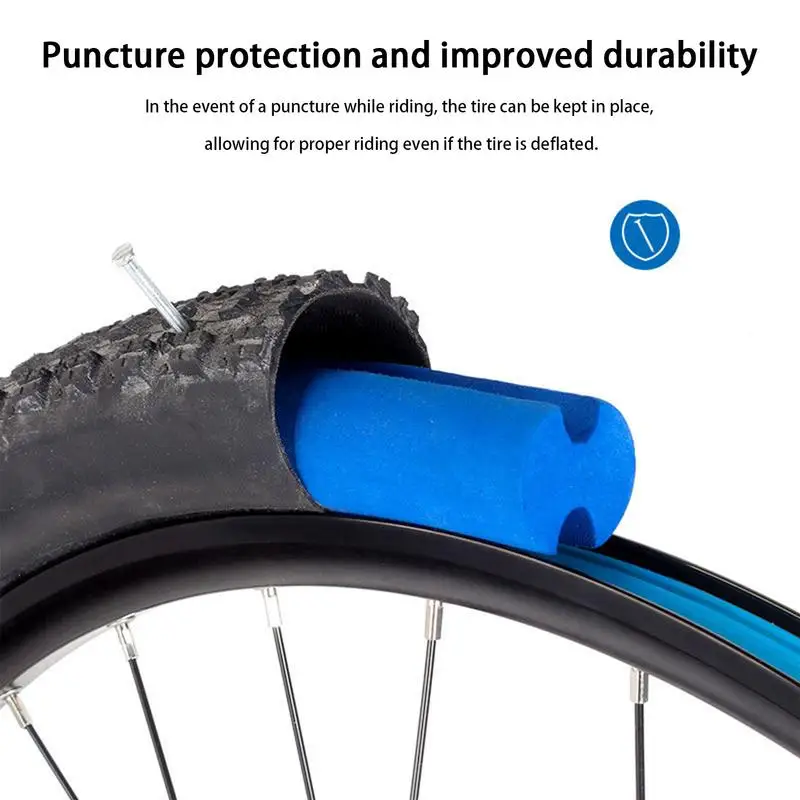 1 Piece Bike Tubeless Tire Insert Bicycle Tyre Air Rim Liner Tube Protector Puncture Proof Vibration Dampening