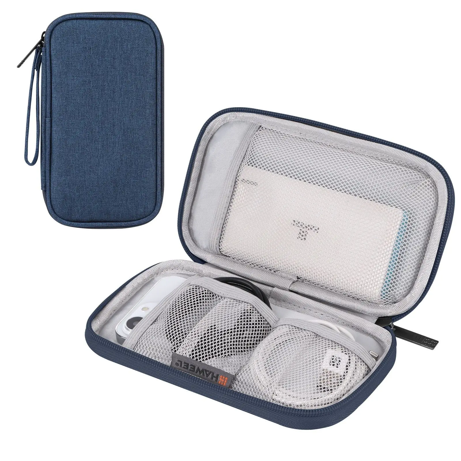 HAWEEL อิเล็กทรอนิกส์จัดเก็บกระเป๋าสําหรับโทรศัพท์มือถือ,Power Bank,สาย,หูฟังกระเป๋าถือกระเป๋าสําหรับนาฬิกา