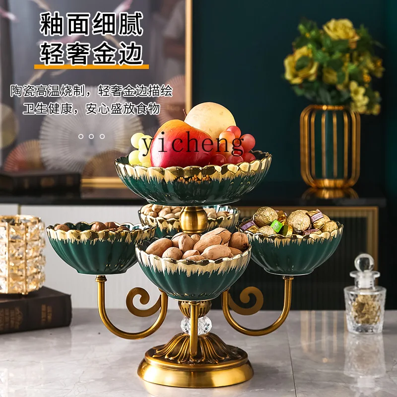 طبق فاكهة DY على الطراز الشمالي صندوق حلوى إبداعي حلي منزلية راقية لهدايا رأس السنة #4