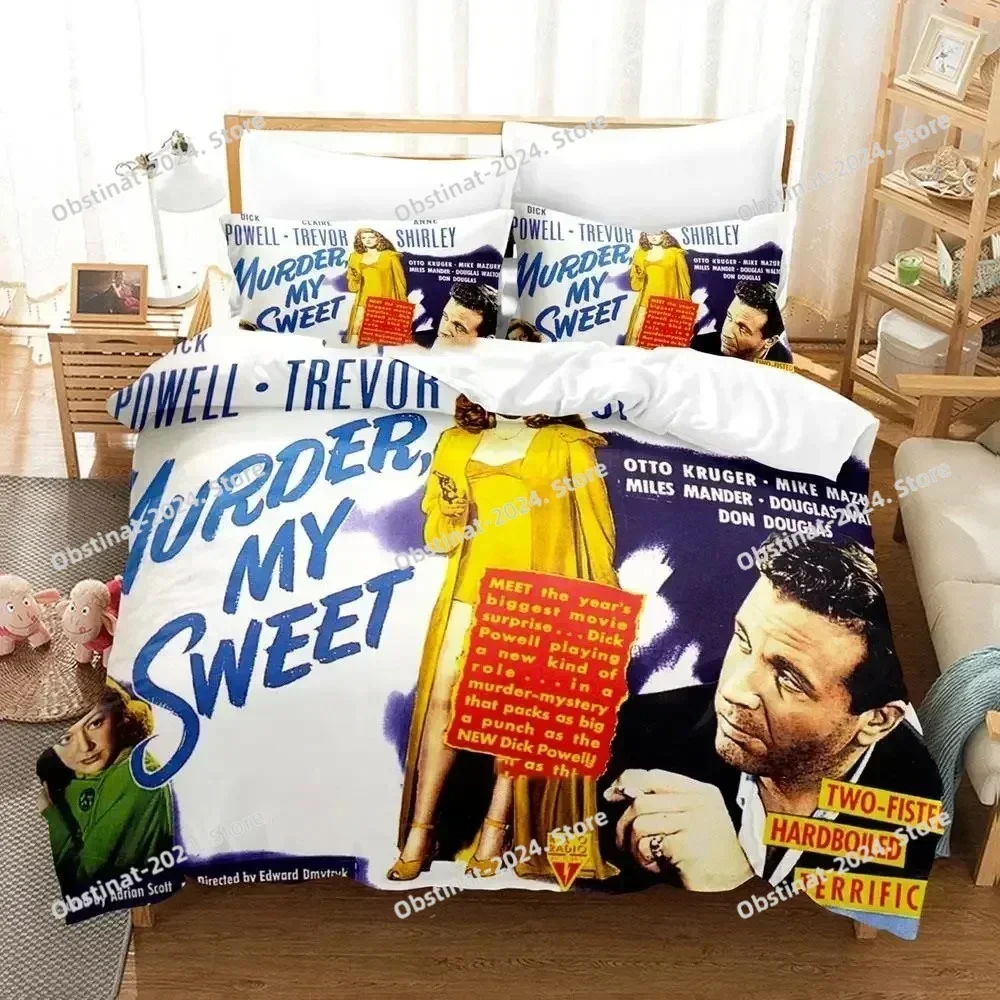 Movie Murder My Sweet Bedding Set Duvet Cover Bed Set Quilt Cover Pillowcase Comforter king Queen Size Boys Adult Bedding Set
