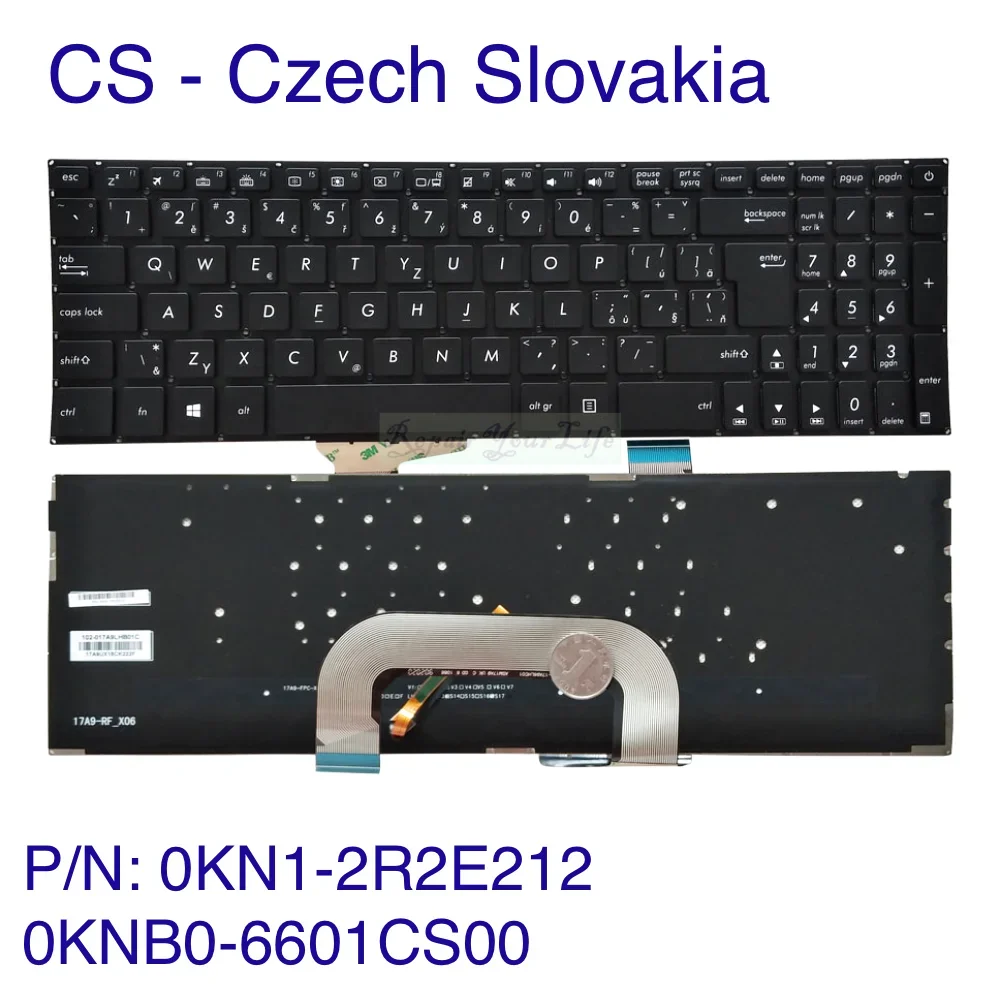 CS Hungarian Greek Backlit Keyboard for Asus X705UA X705UQ X705UD X705UN X705UB X705UF X705UBR X705UDR X705UFR X705UVR X705BA