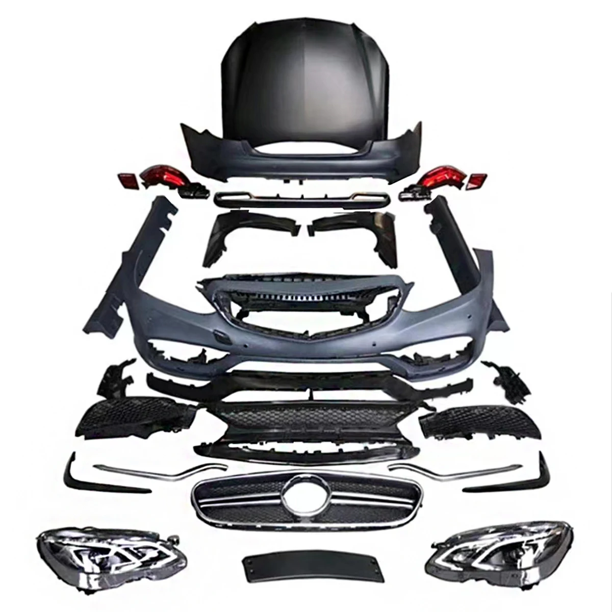 

New Design Car Bumpers Bodykit for Mercedes Benz E Class E260 E300 E350 W212 2009-2012 Change to 2015 E63 AMG.