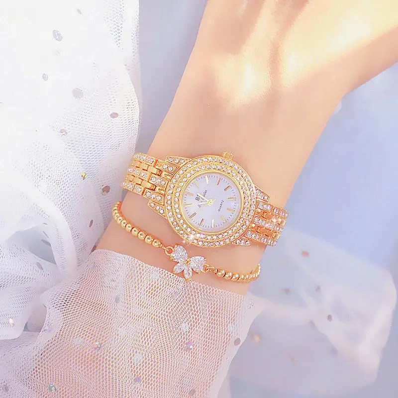 Bs Bee Sister Watch Women with Bracelet Luxury Brand 2023 Dress Gold Female Wristwatches Ladies Wrist Watches Montre Femme