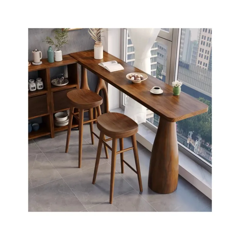 

Luxury solid pine bar coffee table and chair set