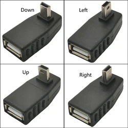 Mini USB do żeńskiego Adapter Usb OTG Mini USB męski do USB żeńskie synchronizacja danych do przenoszenia złącze konwertera do samochodu AUX MP3 MP4 U-Disk