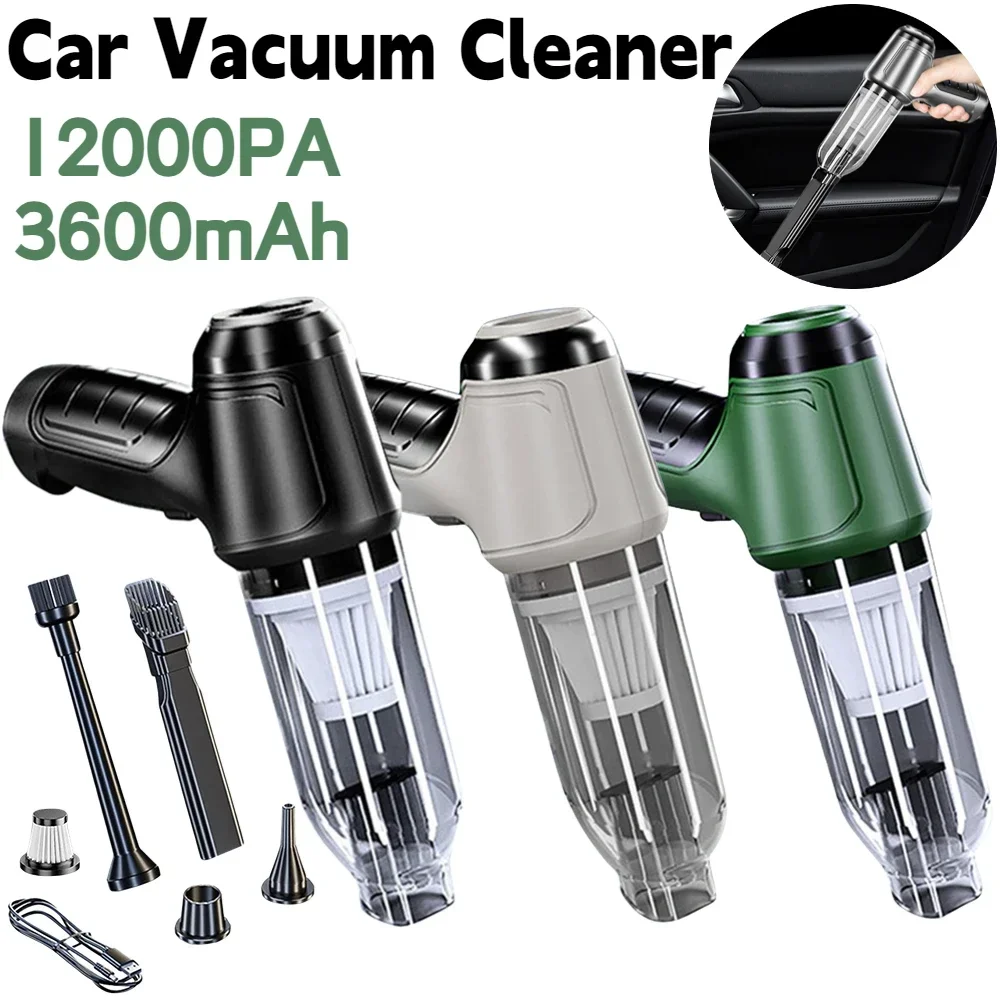Suitu 차량용 진공 청소기, 무선 가정용 및 차량용 이중 목적 건식 및 습식 진공 청소기, 고출력 휴대용 휴대용 VA