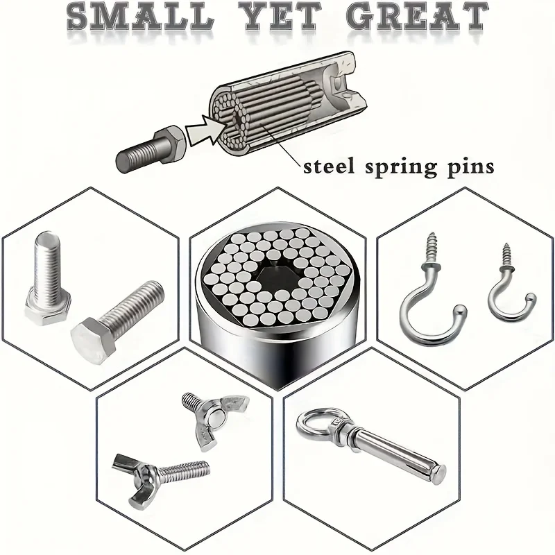 Multifunctional Silvery 7 to 19mm Magic Socket Multi Purpose Wrench Extension Rod Electric Hand Drill Screw Tool Set image 4