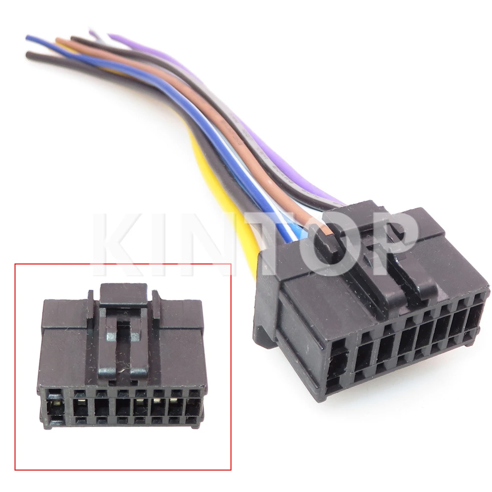 16 Pins 1500 2200 AC Assembly Car Radio Wiring Harness Adaptor Plug Auto Stereo ISO Connector for Pioneer CD DVD