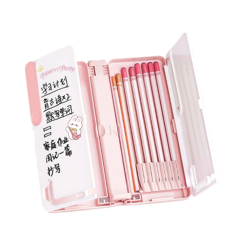 Adjustable Foldable Plastic Reading Stand with Pen Storage Case For Book Tablets 