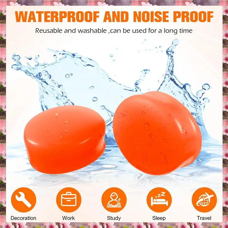 

2025 21 Pairs Ear Plugs For Sleeping Reusable Moldable Silicone Earplugs Soft Noise Cancelling Earplugs,21 Pairs Ear Plugs For S