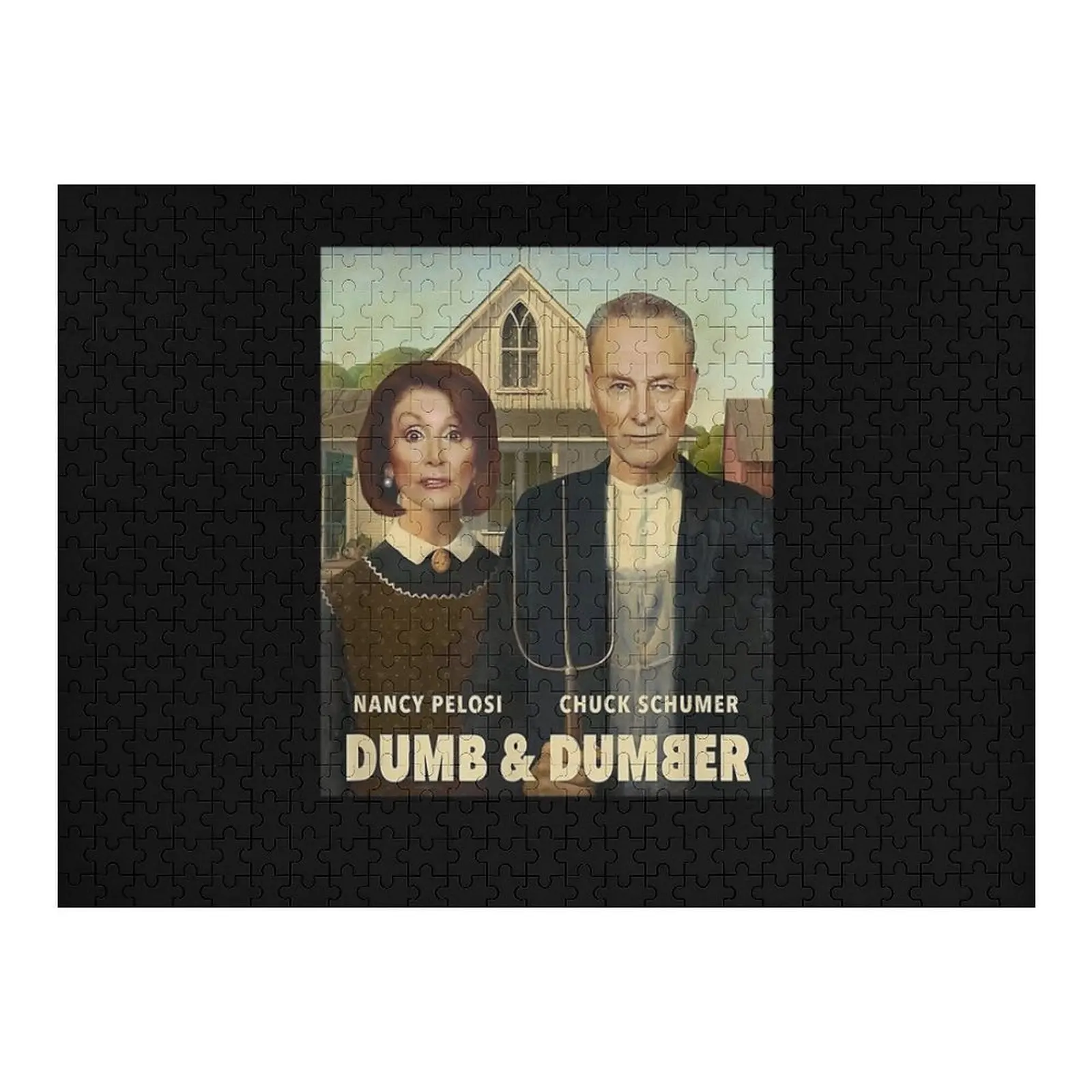 

Dumb Democrats Nancy Pelosi Chuck Schumer Pro Trum Jigsaw Puzzle Personalized Gifts Custom Wooden Gift Wooden Animal Puzzle