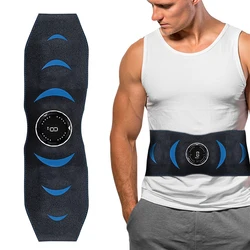 EMS estimulador muscular de Abdomen, cinturón de entrenamiento con Control táctil, masajeador de cintura, ejercicio de entrenamiento en casa, entrenador muscular Abdominal