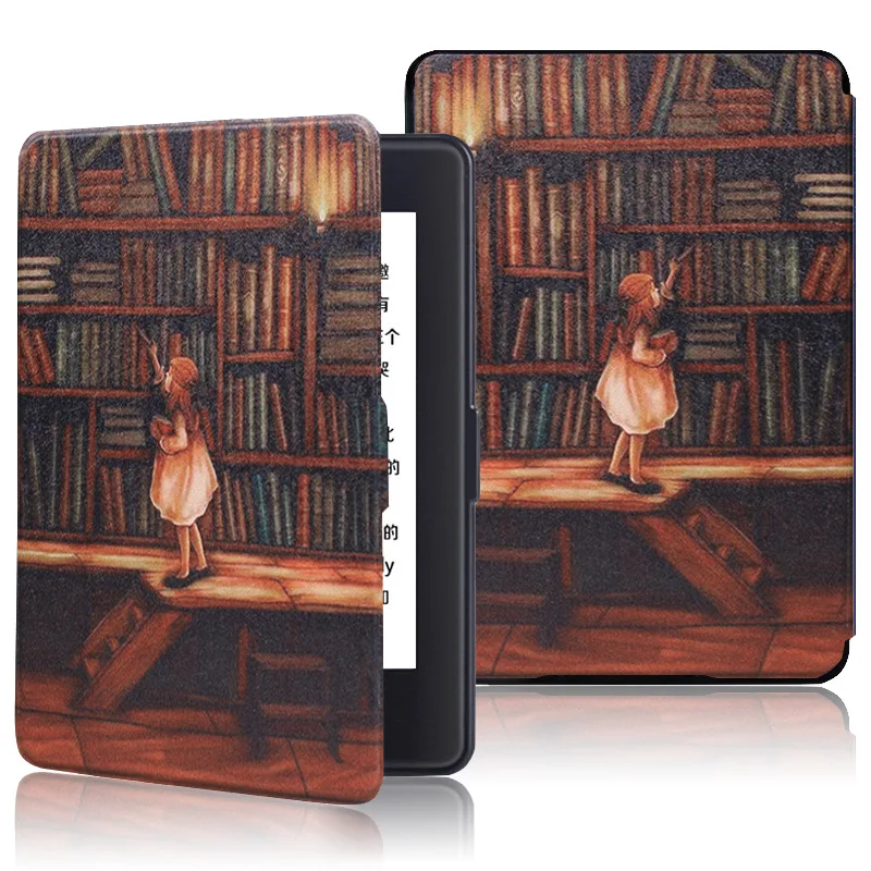 Kindle Paperwhite 5/6/7th スマートケース塗装磁気カバー Kindle