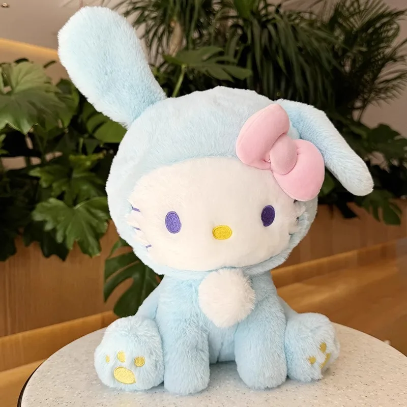 Sanrio Hello Kitty KT Cat Rabbit Stuffed Toys Cute Plush Toys Kawaii Baby Gifts Cartoon Dolls Birthday Gift For Kids Christmas