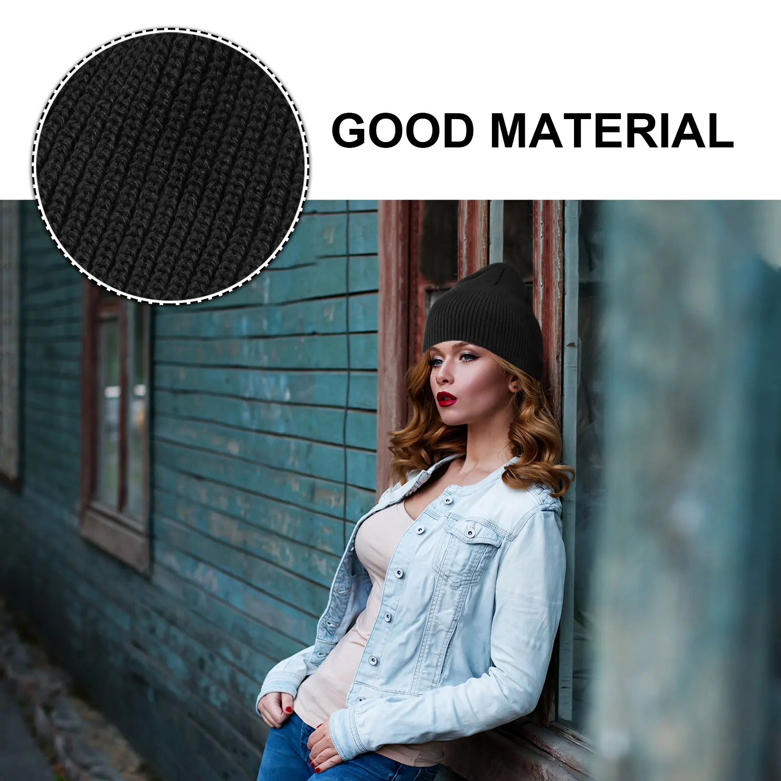 

Winter Warm Hat Woolen Cap for Woman Knitted Fashion Lovely Black Hats Men Women Party Hats Christmas Costumes