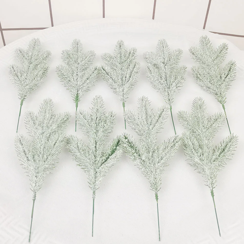 New Simulated Plant Cedar 5-Fork Pine Needle Christmas Tree DIY Flower Arrangement Accessories Outdoor Wedding Home Decoration