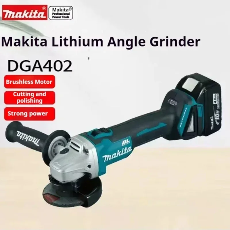 

DGA402 Cordless Impact Angle Grinder 100mm High Torque Brushless Polishing Machine Cutting Machine Electric Tool For Makita 18V