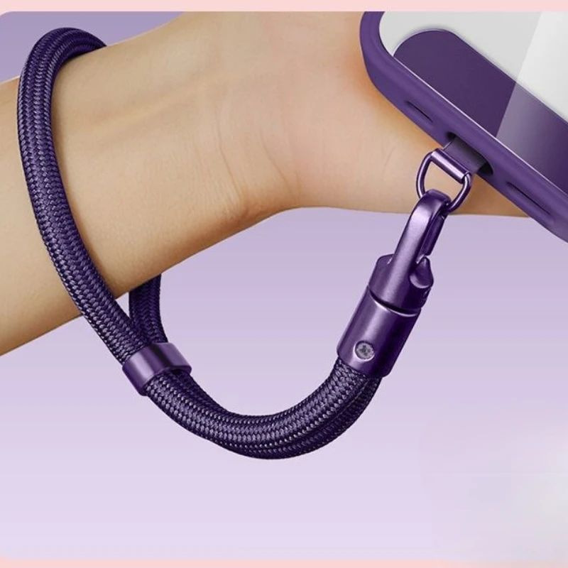 1/2pcs 360°adjustable mobile phone lanyard with hanging chain link and self-locking anti fall design,suitable for all phone case view 4
