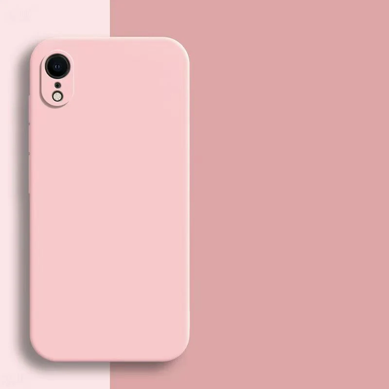 Luxus Quadratische Flüssigkeit Silikon Fall Für iPhone XR Fall Für iPhone XS Max Abdeckung iphone X R XS Max Kamera Schutzhülle Telefon Abdeckung