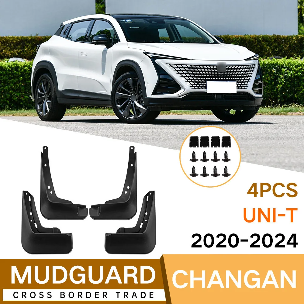 

For 2020-2024 Changan UNI-T Front Rear Mud Flaps Mudguards Splash Guards ABS Plastic Accessories