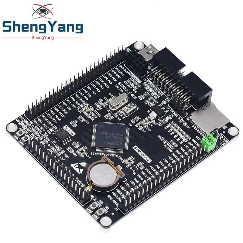 TZT STM32F407VET6 STM مجلس التنمية Cortex-M4 STM32 الحد الأدنى لوحة تعليمية النظام ARM اللوحة الأساسية