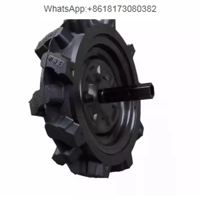 Micro tiller, rotary tiller, tiller, thresher with shaft assembly, solid tire 350-6/400-8 walking wheel