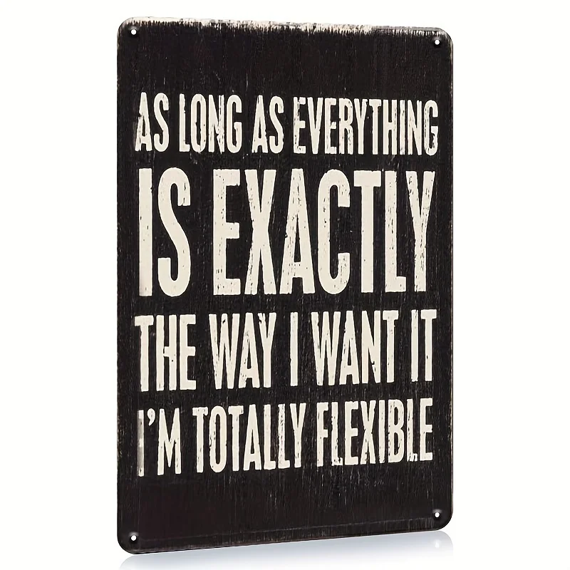 Vintage Metal Wall Sign 