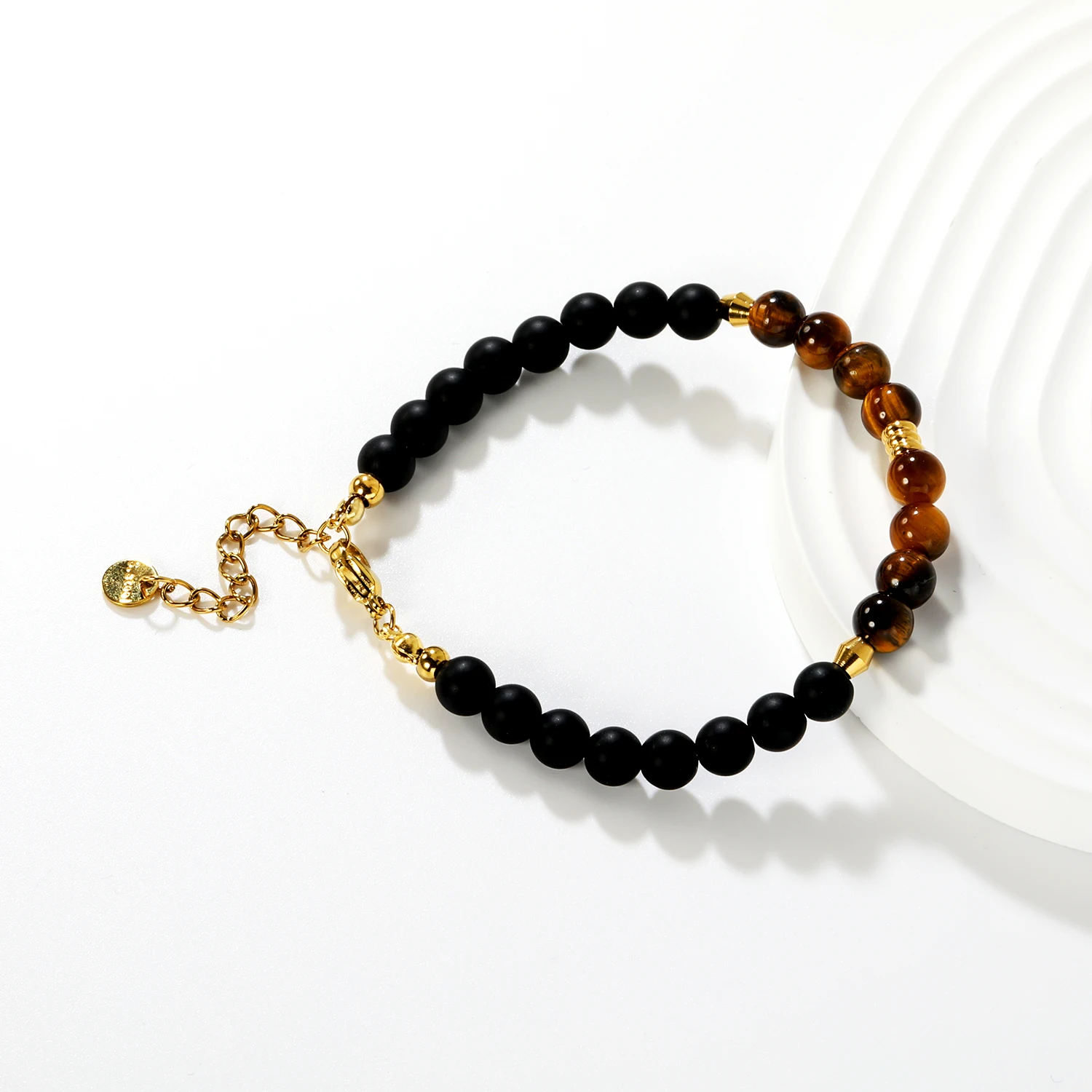 Edelstahl Modisches Retro Buntes Stein-Armband für Frauen, INS-Style Hochwertiges Vielseitiges Design für den Alltag, Geburtstagsgeschenk