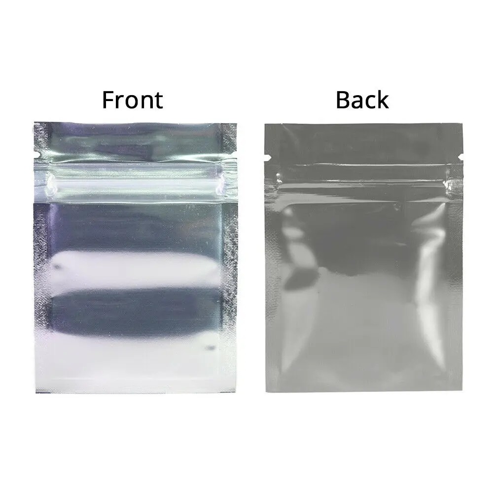 6.5x9cm Mini Aluminum Foil Zip lock Storage Pouches Reusable Cute Smell Proof Zipper Heat Sealing Flat Glossy Mylar Packing Bags