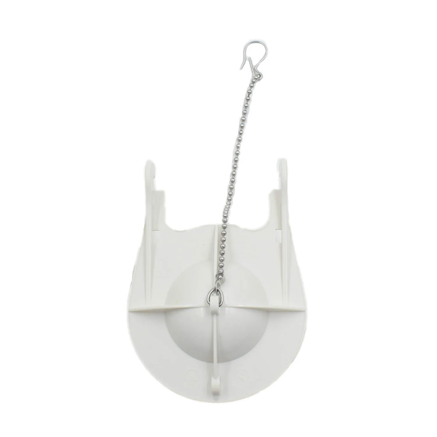 صمام دافق بديل للمرحاض مقاس 3 بوصات متوافق مع المعايير الأمريكية يتضمن سلسلة وخزان عائم باللون الأبيض مكون من قطعتين #4