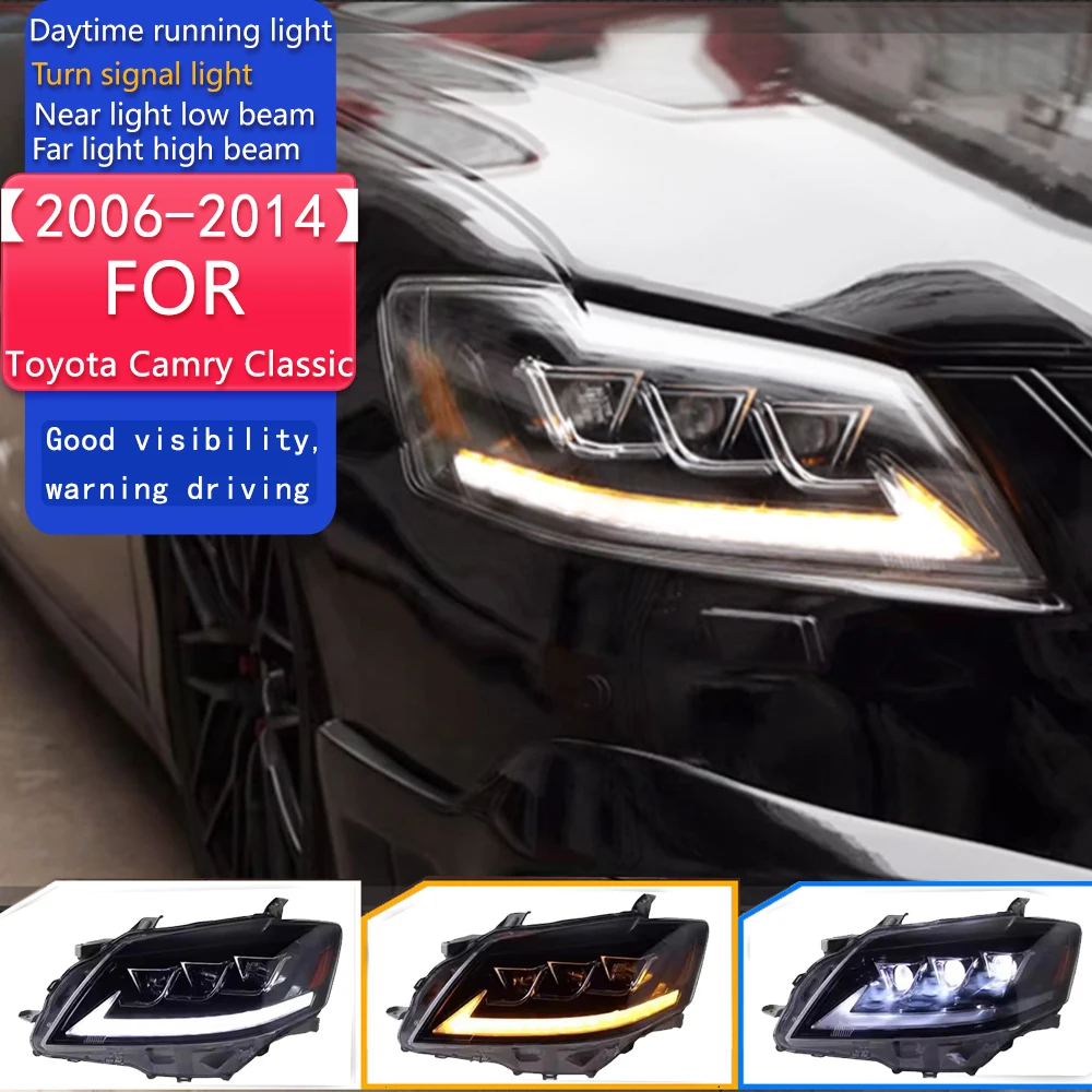 

Car Styling for Toyota Camry Classic LED Headlight 2006-2014 Camry LED DRL Hid Head Lamp Angel Eye Bi Xenon Accessories