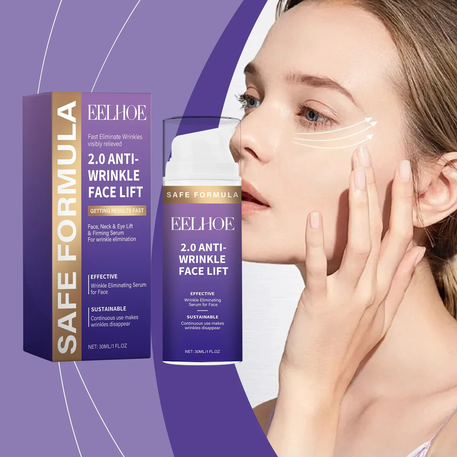 EELHOE Moisturizing Anti-Wrinkle Eye Care Cream - คืนความกระจ่างใส, ลดอาการบวมและริ้วรอย - ให้ความชุ่มชื้นและบํารุง