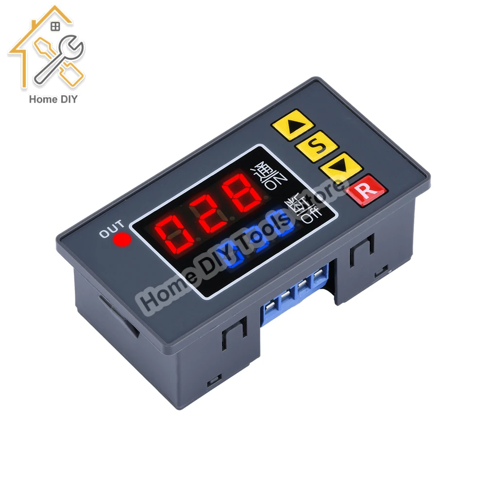 T3231 AC 110V 220V Digital Time Delay Relay LED Display Cycle Timer Control Switch Adjustable Timing Relay Time Delay Switch