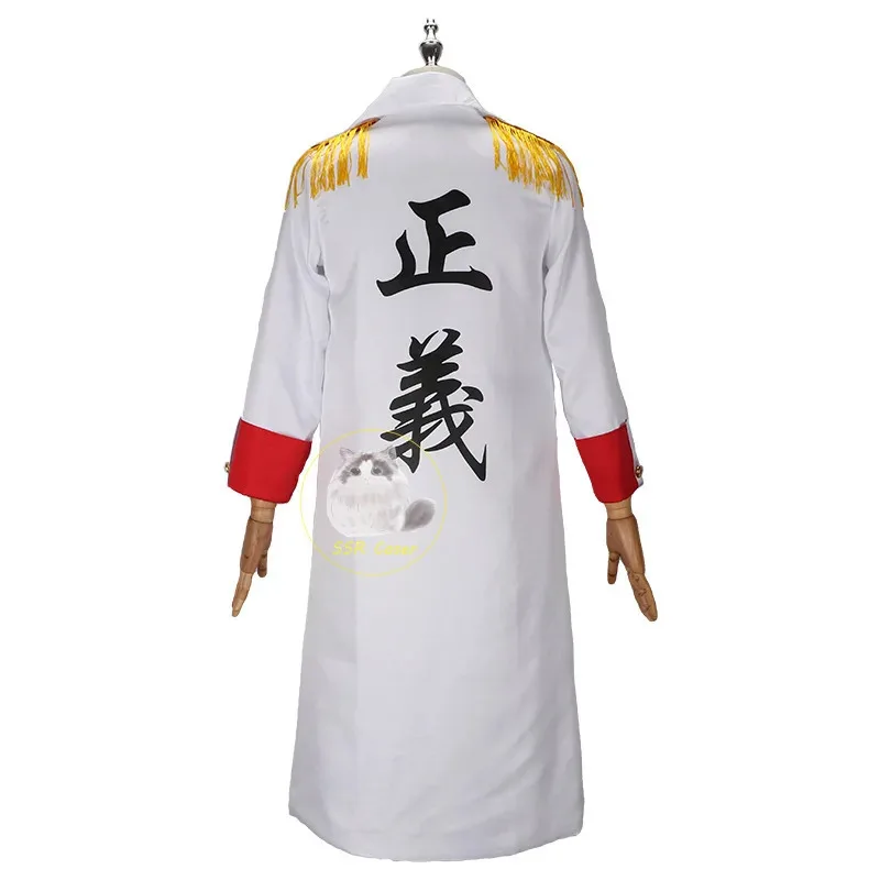 qa156Capa marina de anime uniforme mono D Garp Cosplay chaqueta abrigo Luffy abuelo fiesta disfraz de Halloween hombres mujeres