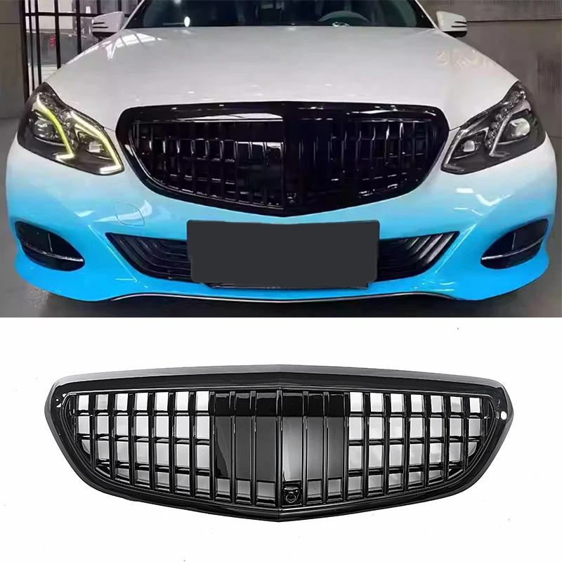 Car Front Bumper Grille Grills  For Mercedes-Benz E-Class W212 2013 2014 2015 Modified to Maybach ABS grill Car Styling