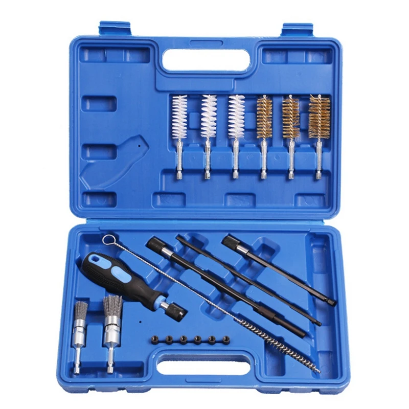 19PCS Universal Injection Tool Seat Cleaning Set Cleaning Injection Tool Cleaner Tool, Cleaning Injection Tool