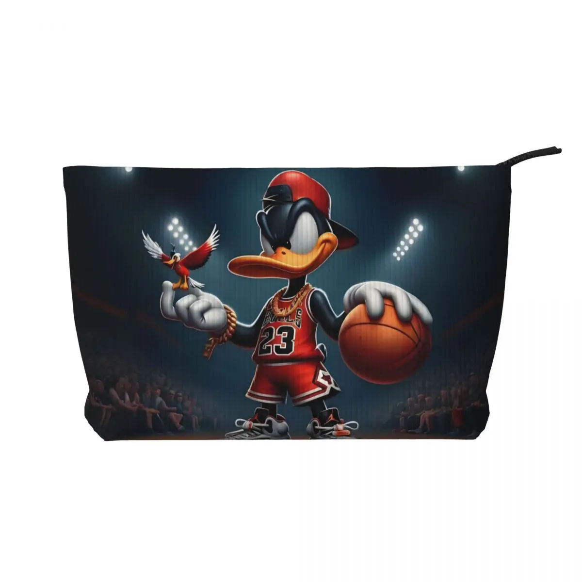 

Custom Daffy Duck Funny Cosmetic Bag Women Cute Big Capacity Anime Cute Cartoon Makeup Case Beauty Storage Toiletry Bags
