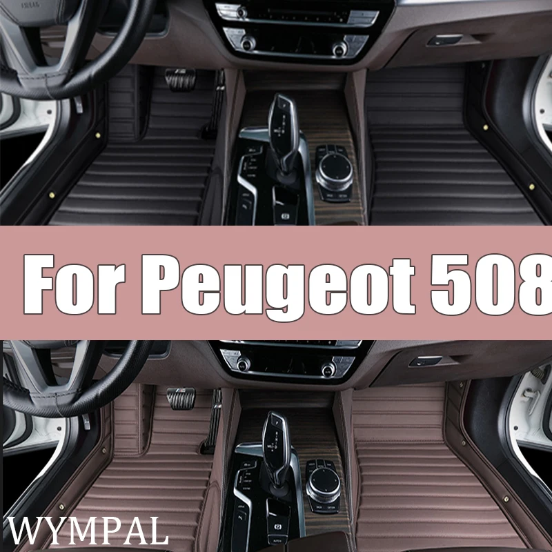 

Luxury For Peugeot 508 2018 2017 2016 2015 2014 2013 2012 2011 Car Floor Mats Interior Parts Waterproof Anti Dirty Leather Rugs