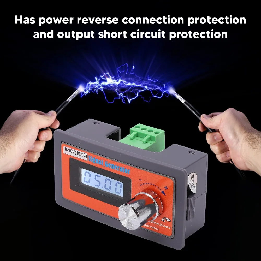 DC 0‑10V Voltage Signal Generator 79.5*42*23.5mm ABS Signal Analog Simulator Adjustable Voltage Adjustable Signal Generator