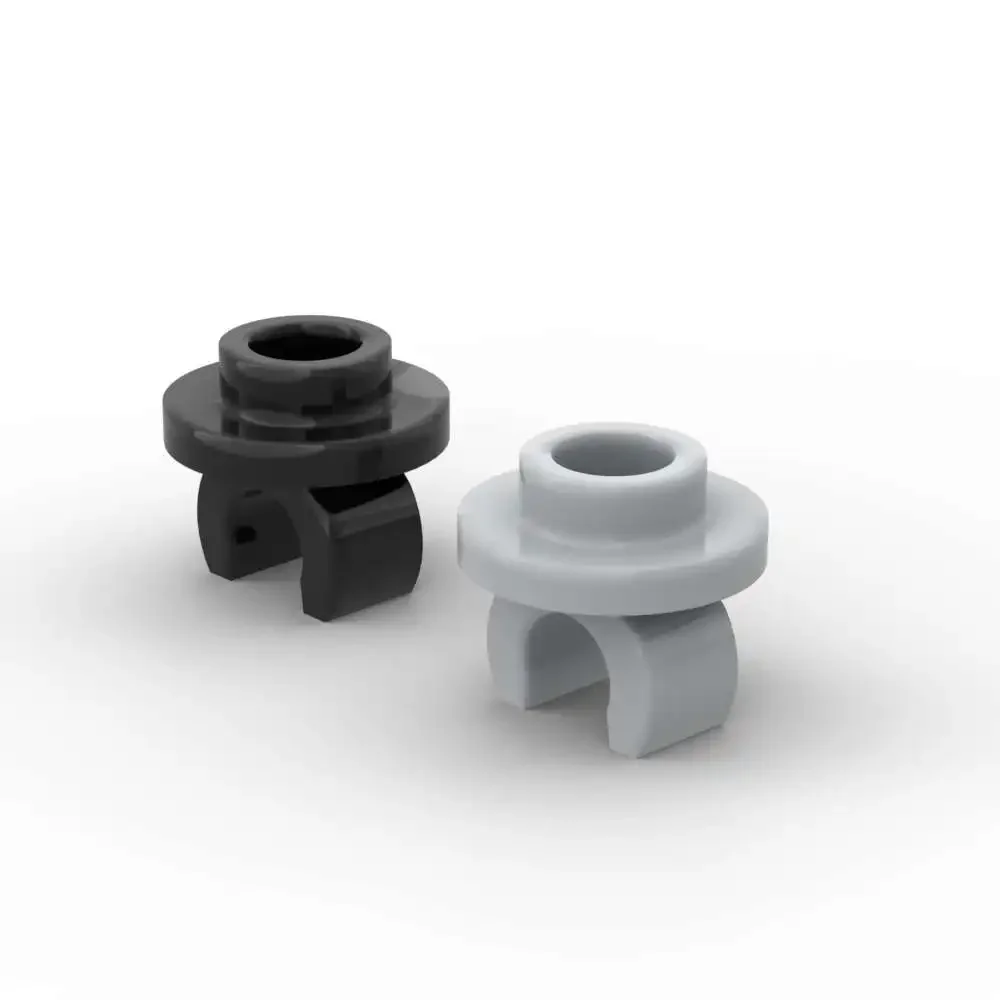 MOC 10PCS Rotondo 5264 1x1 Con Clip Sul Fondo Building Blocks Kit Piatto Casa Particelle di Mattoni Puzzle Giocattolo Educativo Regalo Dei Bambini