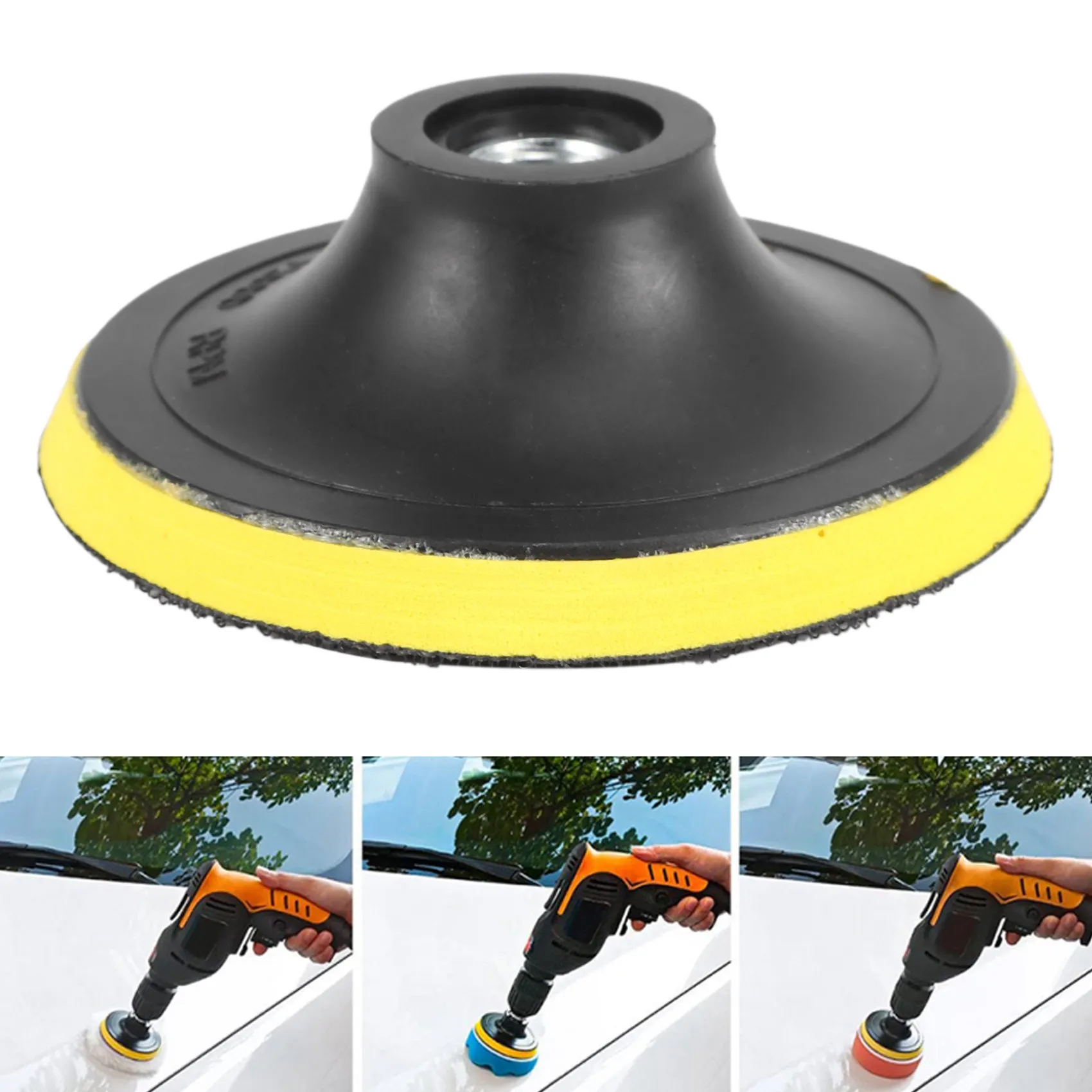 Tampone di lucidatura platorello di supporto tamponi abrasivi M14 per lucidatrice nuovo diametro filettatura K1: 100MM