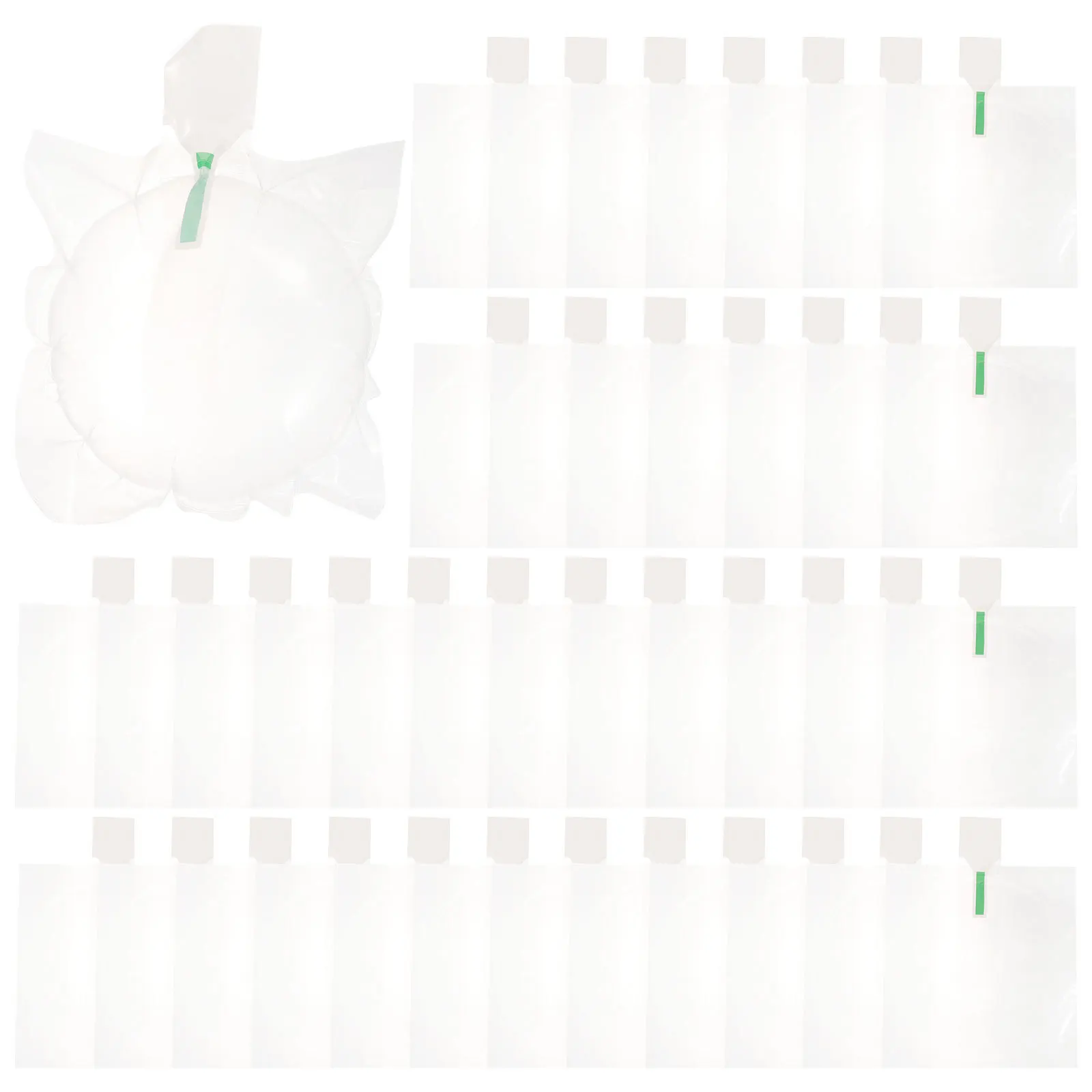 100 قطعة قبعة قابلة للنفخ المشكل حقيبة التعبئة الهوائية المحمولة خفيفة الوزن دعم للرياضة قبعات القماش الدافئة غير الرسمية الاستخدام اليومي #4