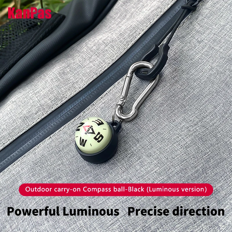 Kanpas EDC Outdoor Compass Ball/ High Quality Luminous Compass for Camping, Hiking/ Adventure Backpacking Compass Ball EDC-V20L