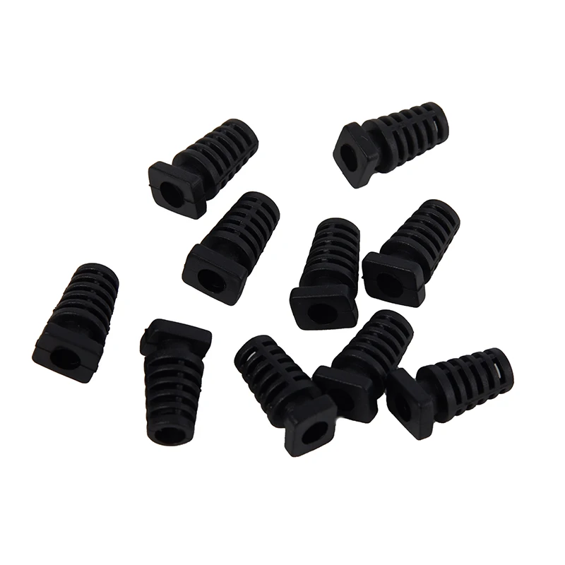 10Pcs 4.1mm Cable Gland Connector Rubber Strain Relief Cord Boot Protector Wire Cable Sleeve For Power Tool Cellphone Charger