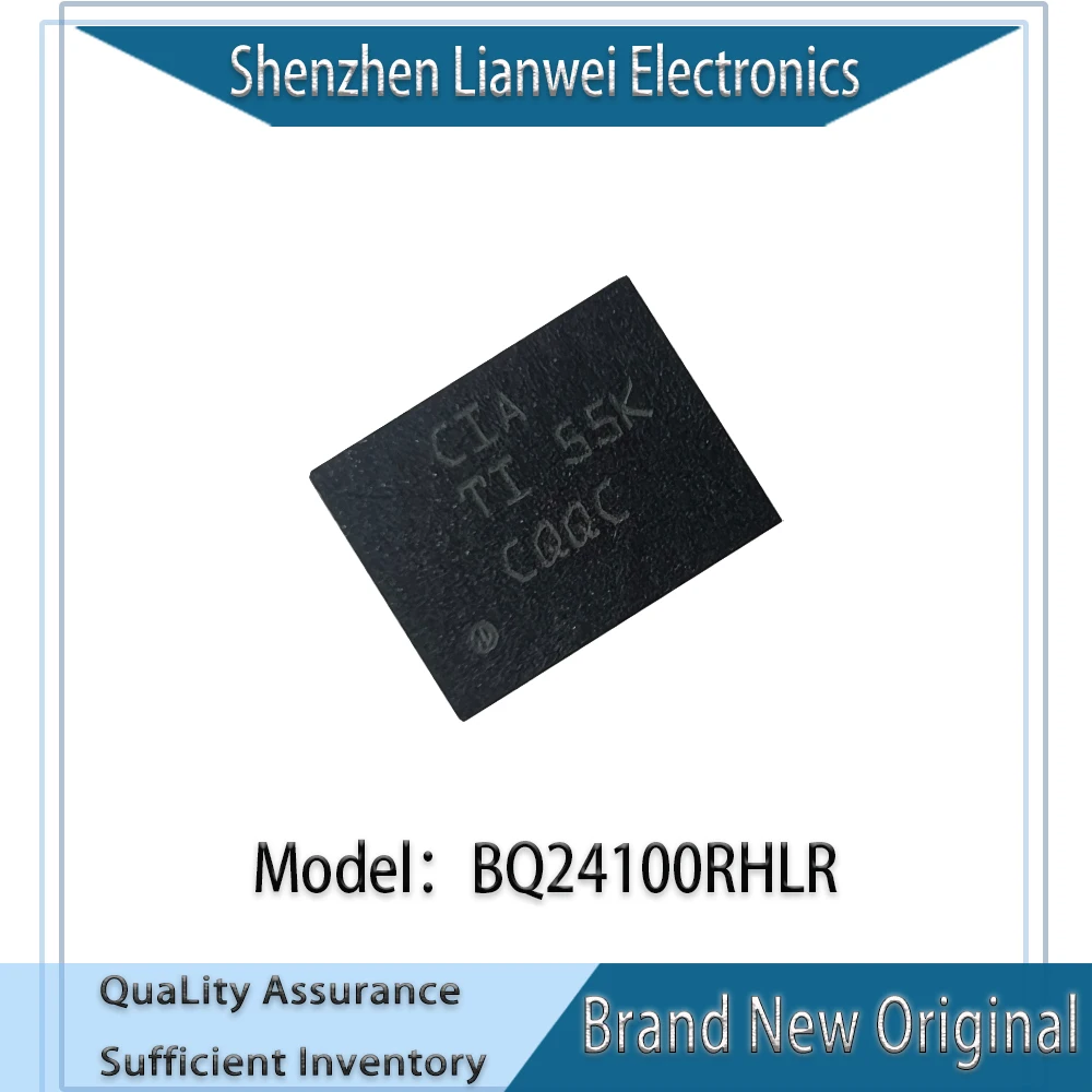 

100% New Original BQ24100 BQ24100RHLR CIA IC Chipset VQFN-20
