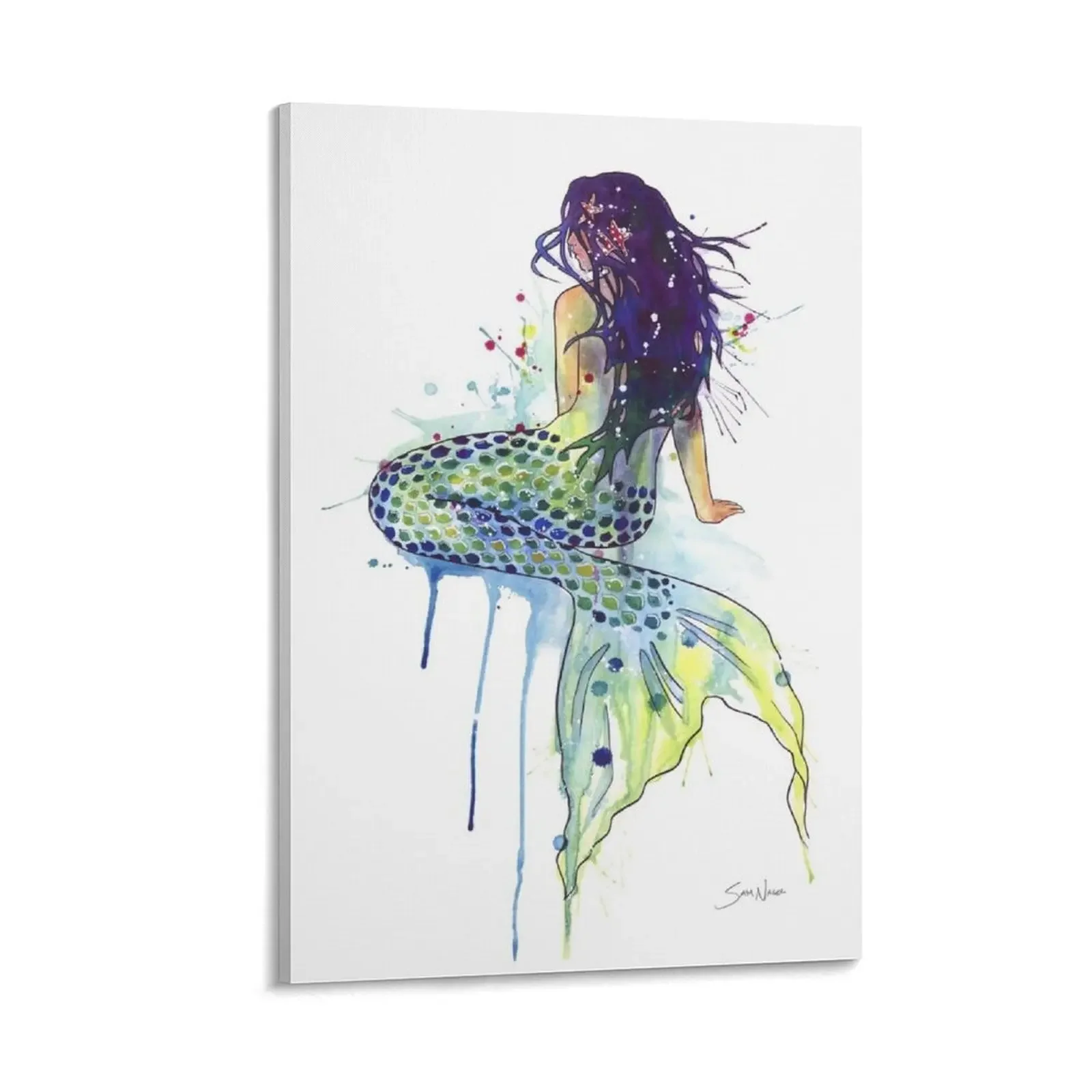 

Mermaid Canvas Painting Wall decoration poster decorative frames wall room wall decor poster mural