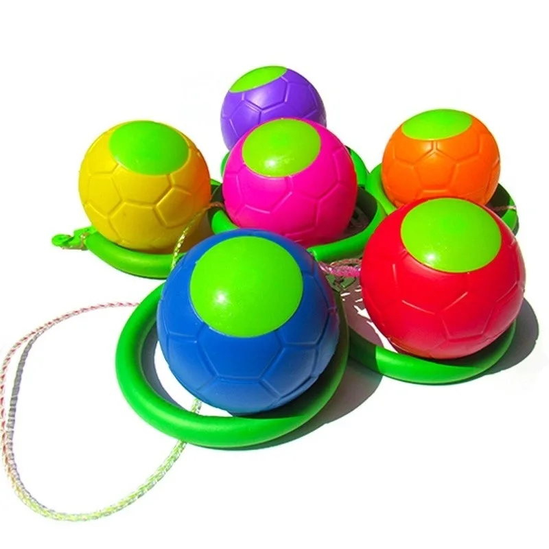 

Kids & Adults Skip Ball - Outdoor Play Toy, Kindergarten Single Foot Hop Ball, Coordination Balance Training Elastic Bounce Toys