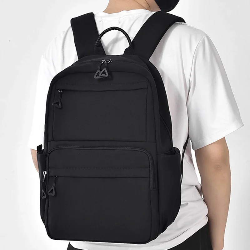 Simple student shoulder bag large capacity teenagers casual section backpack men's women's travel laptop backpacks