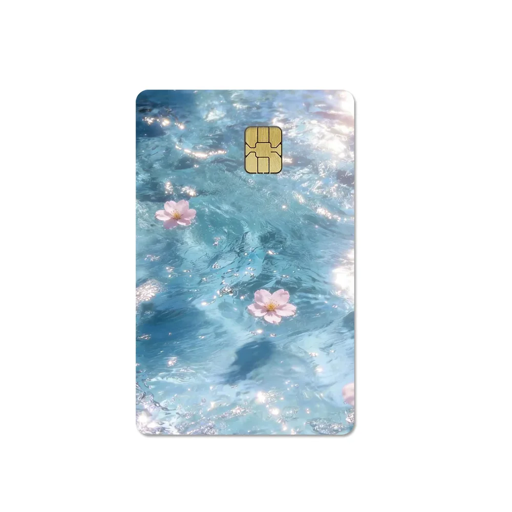Summer Cool Dreamy Bubble Sea Butterfly Cat Credit Debit Card Sticker DIY Waterproof Small Chip Bus Pass Sticker Decoration - view 3